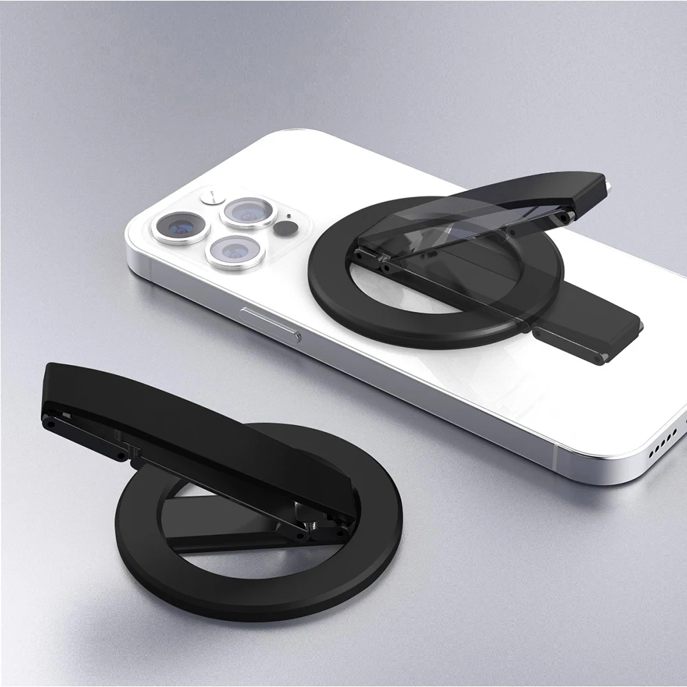 Magnetic Universal Phone Stand and Grip Holder with Hand Strap