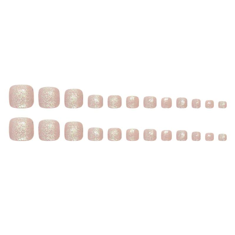 Colorful Flower Press On Nails Set