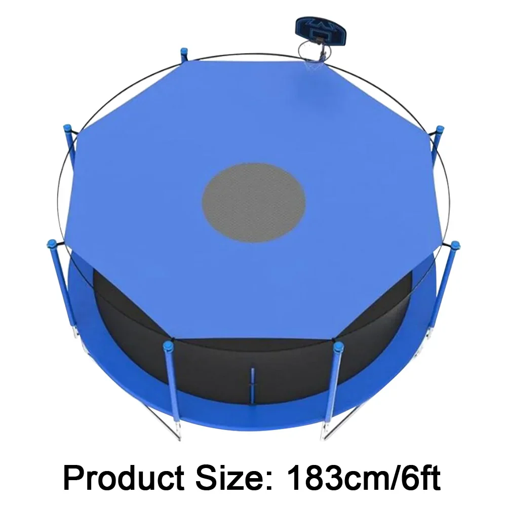 Trampoline Protective Cover 6/8/10ft Trampoline Cover Sun-Protection Trampoline Shade Cover Trampolines Sunshade Accessories for Outdoor Backyard Playground