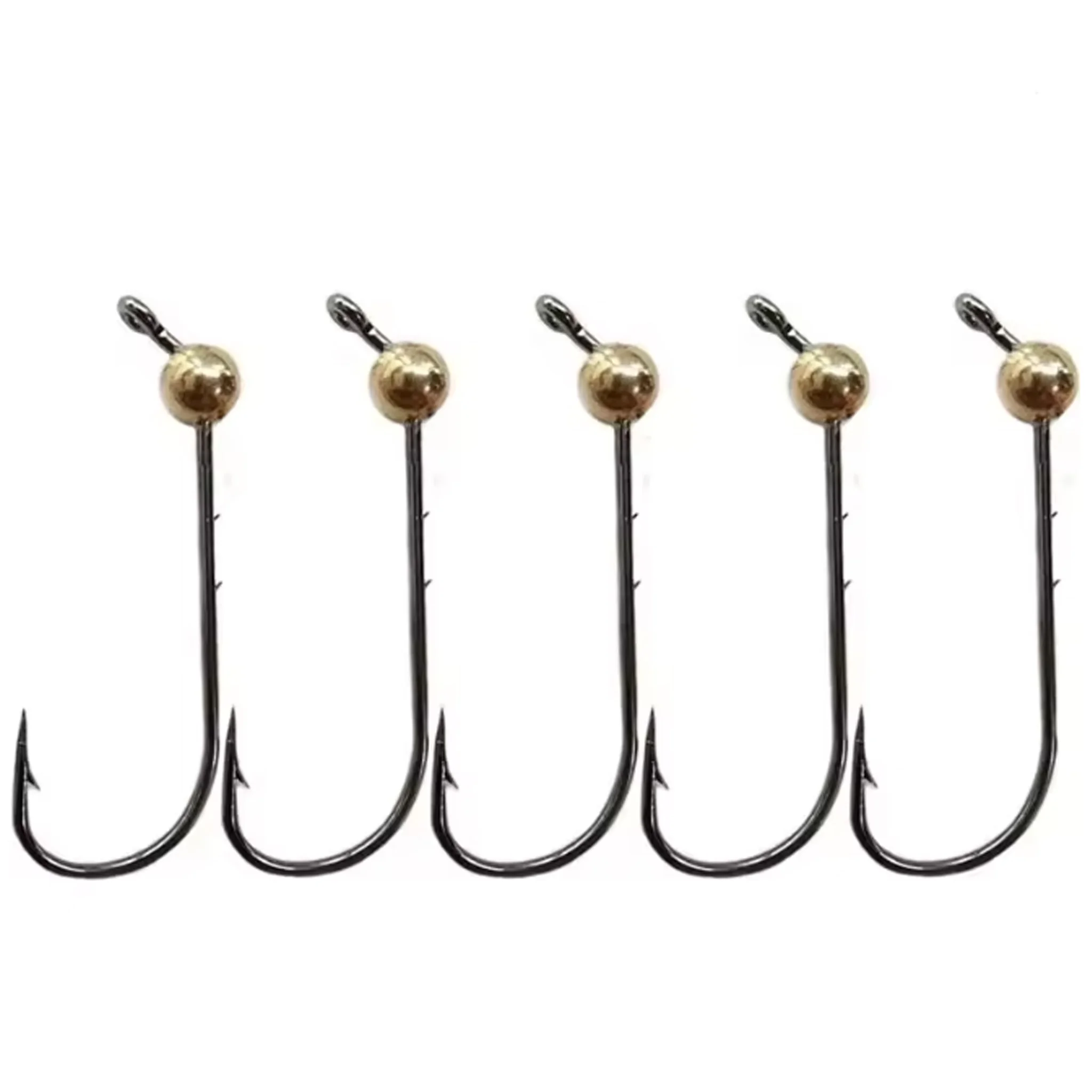 5 Têtes de Jig Micro en Cuivre 0.5g-4g - Mini Leurres pour Vers Souples et Pêche Fine