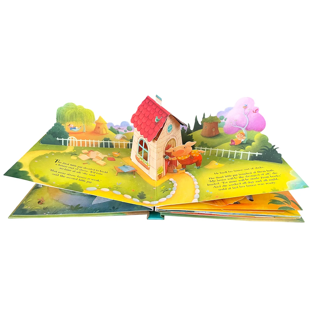 Usborne Pop-Up Three Little Pigs English 3D Flap Picture Books Kids Reading Book baby learn English language Books for Children 3