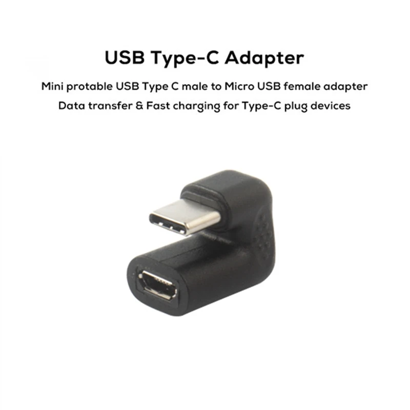 

Mini Portable Type C Male to Micro USB Adapter Data Transfer Fast Charging Type -C Plug