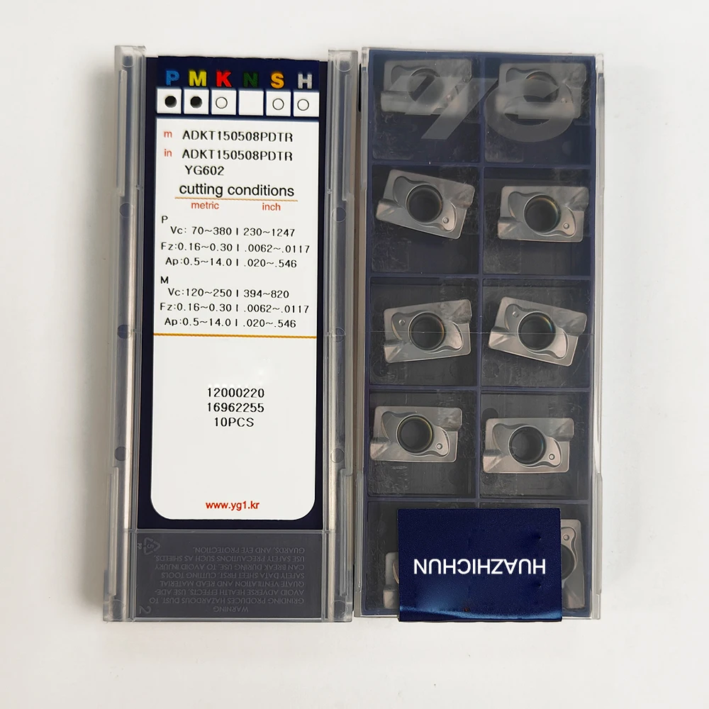 

HUAZHICHUN ADKT150508PDTR YG602 фрезерные вставки токарные инструменты