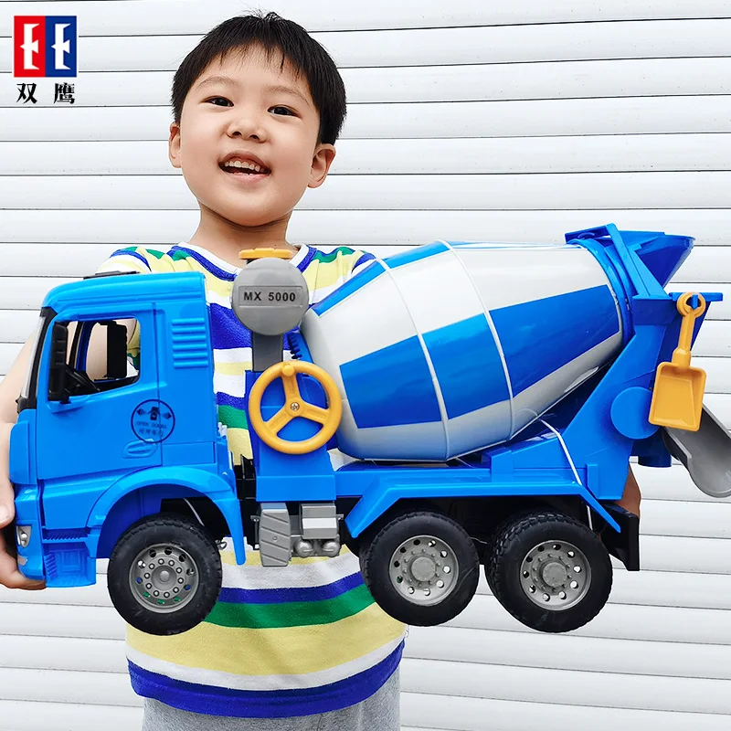 

Double eagle E518 remote control engineering vehicle 1:20 cement concrete mixer truck can mix rotary toy remote control vehicle