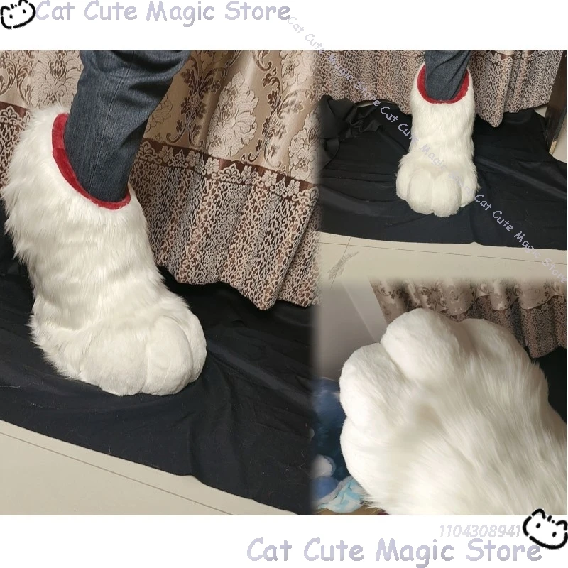 Furry Kig Foot Cute Toe Fursuit Kigurumi Cosplay 3D Print Animal Beast Foot Furred Costume Gift Holloween Roleplay Customized