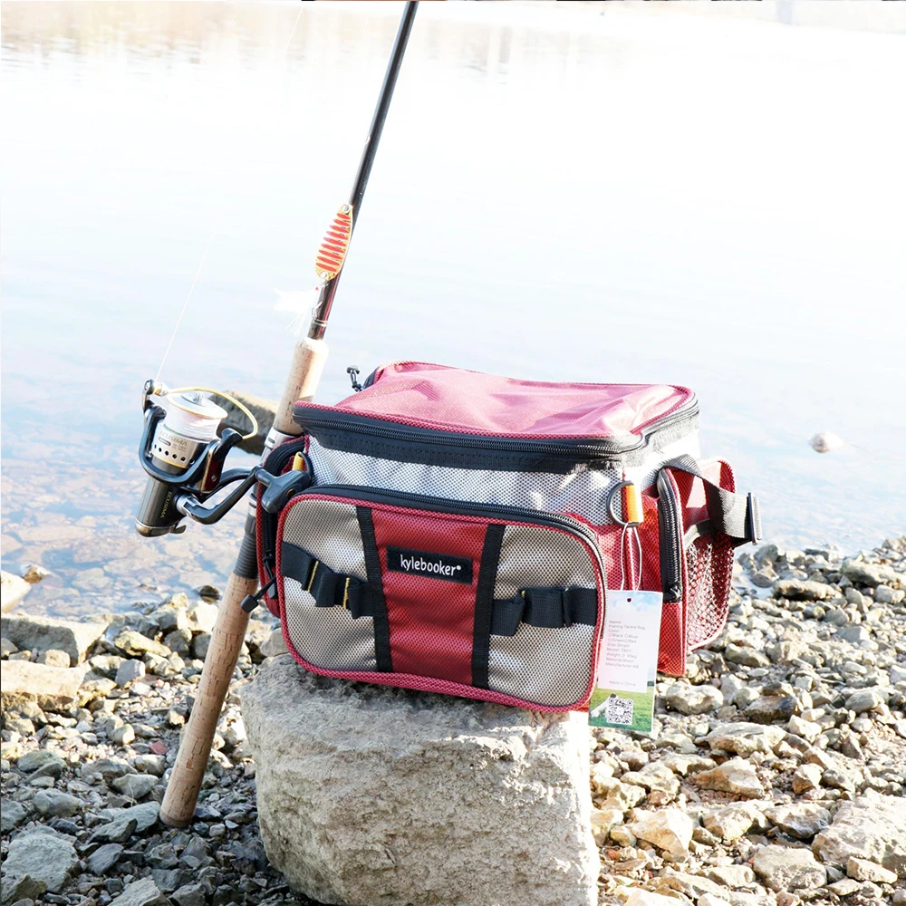 Kylebooker Small Fishing Tackle Storage Bag TB01, Size: Medium, Black