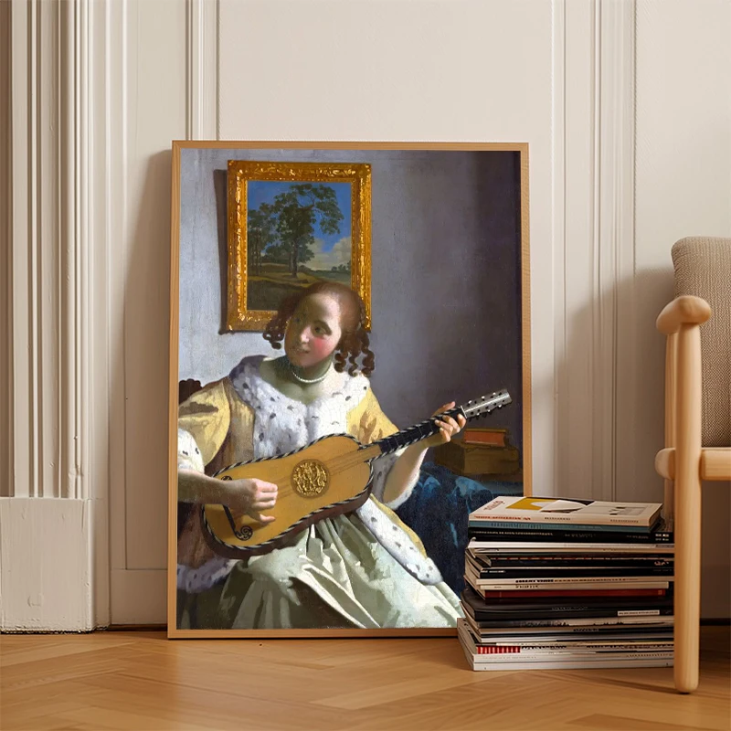 Timeless Johannes Vermeer Canvas Art Print for Elegant Living Room Decor