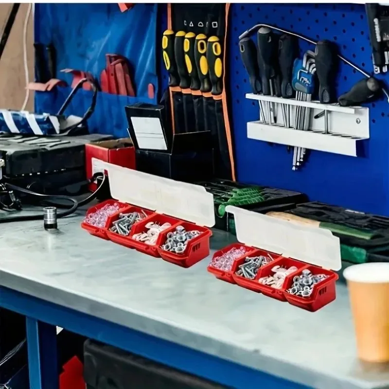 1 Piece of Multi Compartment Screw and Small Parts Storage Box - Durable Plastic Hardware and Jewelry Storage Space Items