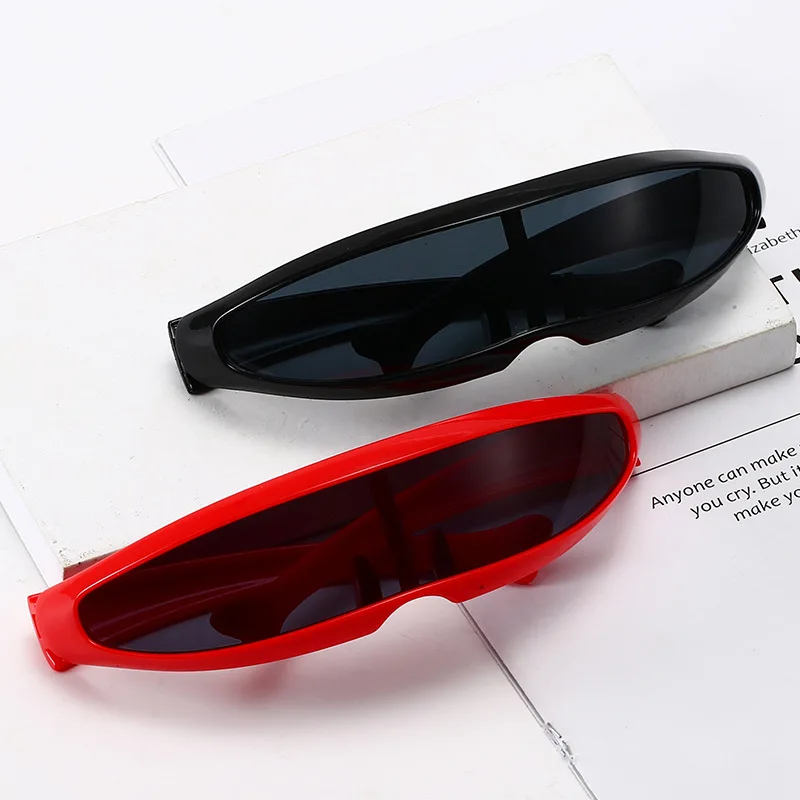 Cyclops Visor Sunglasses Futuristic Mirrored Lens Uv400 Eyewear_voghion.com