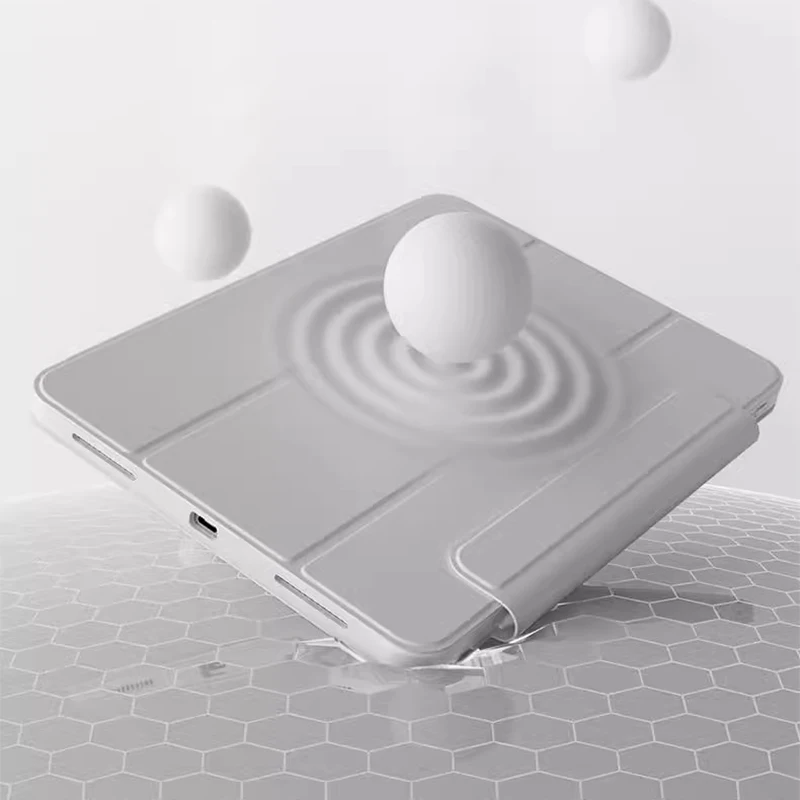 Sleek Magnetic Clip Tablet Case with Durable Acrylic Shell