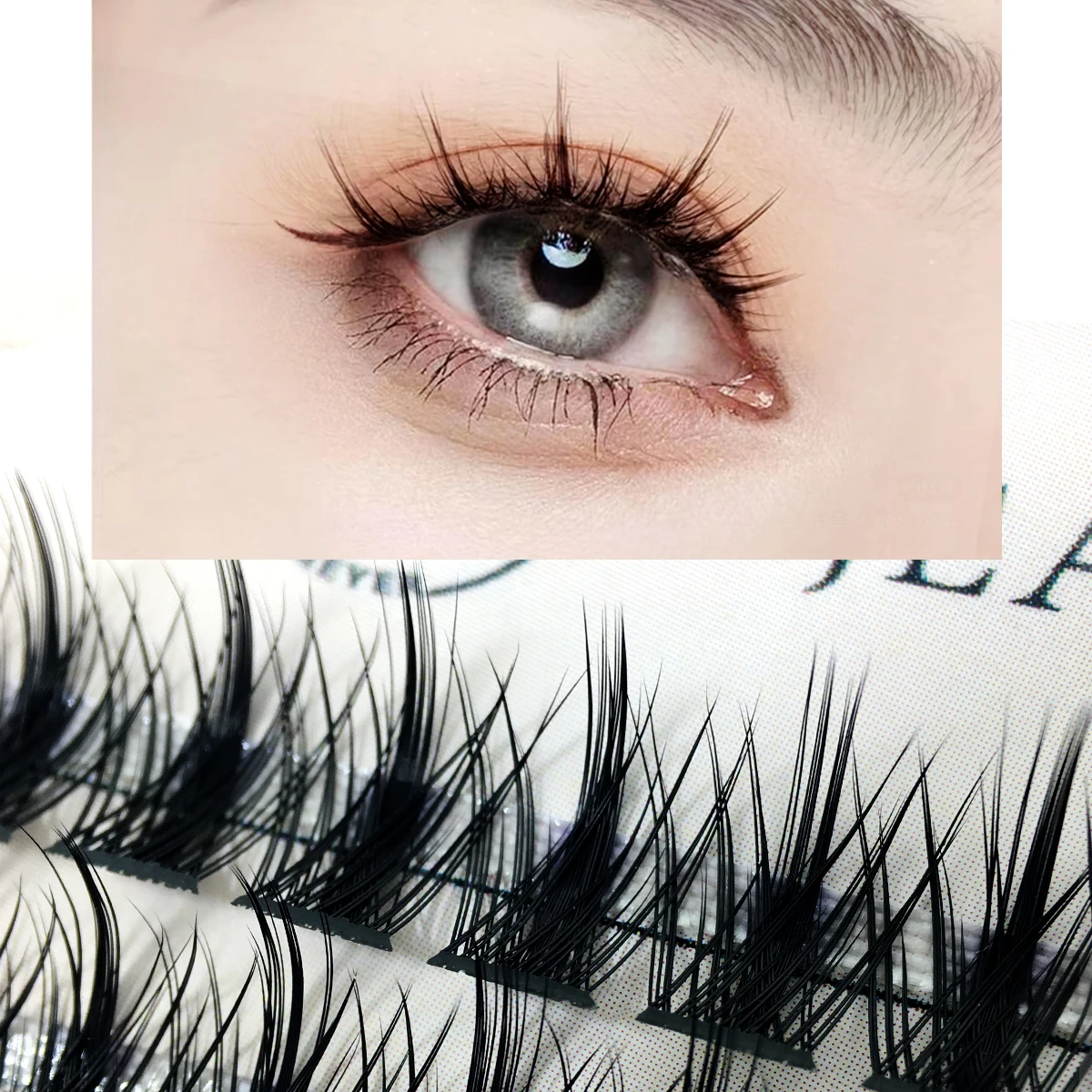 Nine Lashes30d Mink Eyelash Extensions 1 Box - Natural Long Volume Effect