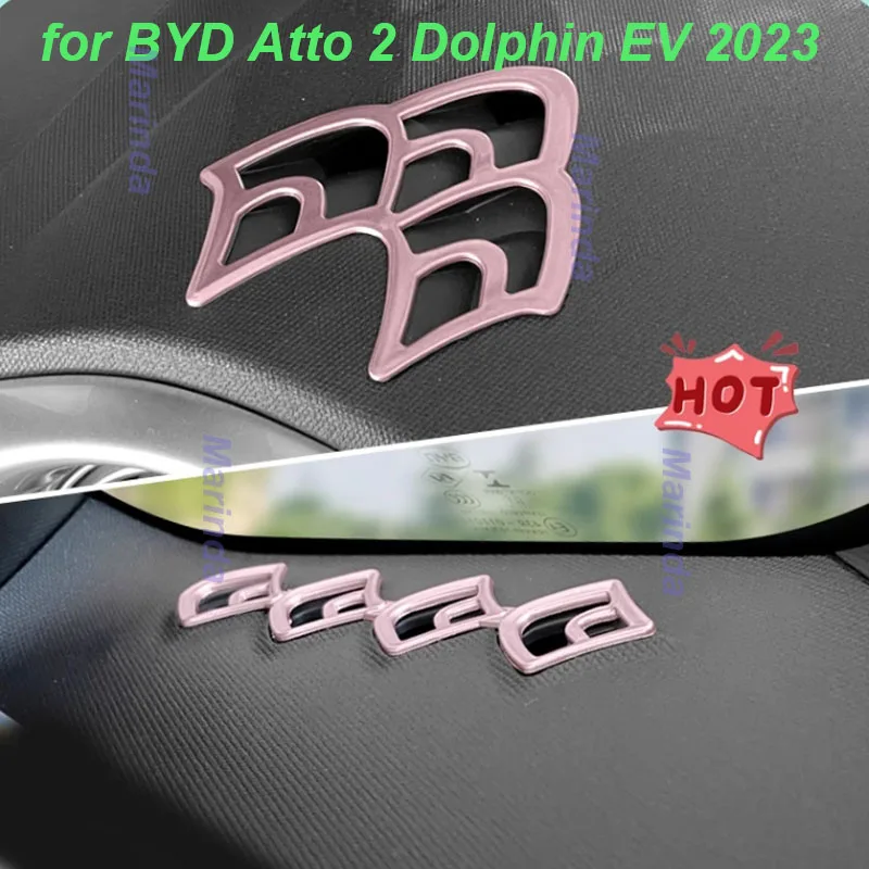 

Car Instrument Panel Outlet Frame for BYD Atto 2 Dolphin EV 2023 Air Conditioner Vent Decorative Cover Interior Accessories