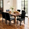 Dining Chairs Set of 6, Leather Parson Dining Room Chairs, Modern High-End Kitchen Side Chairs for Bedroom, Living Room 1