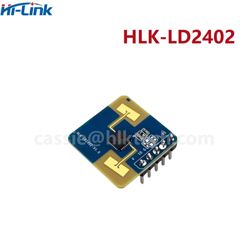 Hi-Link 24G HLK-LD2402 Static human body presence detection 7m AIoT millimeter wave sensor radar module GPIO and UART interfaces 6