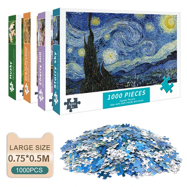 Puzzles for Adults 1000 Pieces Paper Jigsaw Puzzles Educational Intellectual Decompressing DIY Large Puzzle Game Toys Gift 1