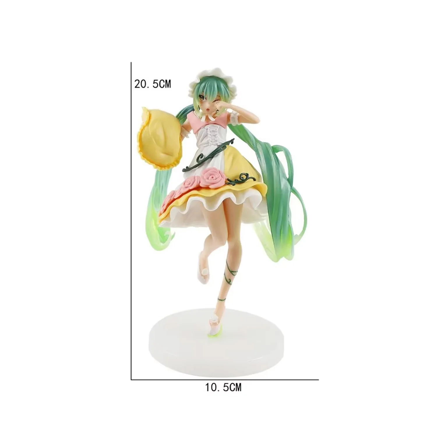 Miku Themed Decorative Statue Set - Detailed Character Display Ornament for Tabletop Decor & Hobby Collection