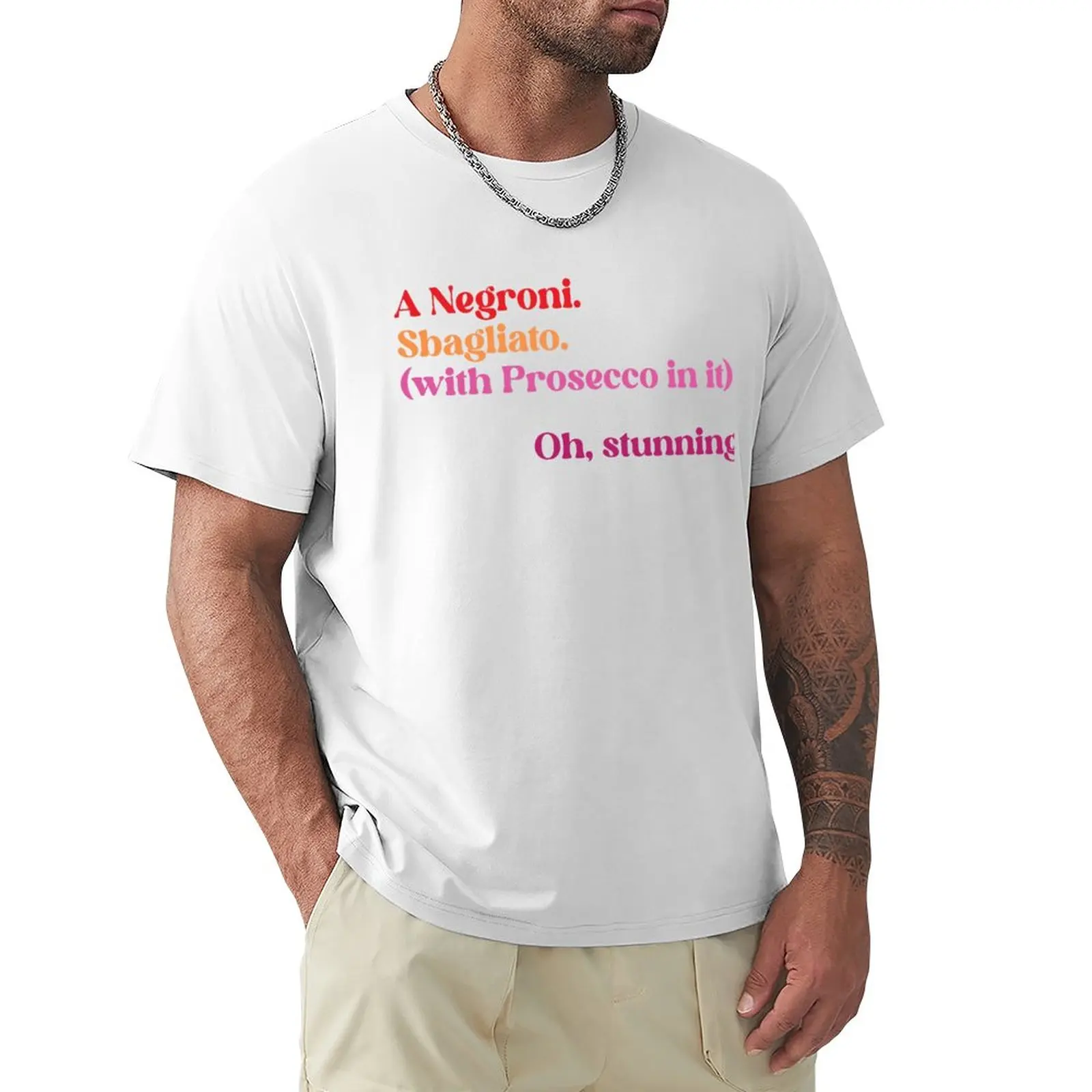 Negri Sbagliato Con Prosecco In It T-Shirt Hippie Vestiti Ragazzi Bianchi Mens Graphic T-Shirt Pack