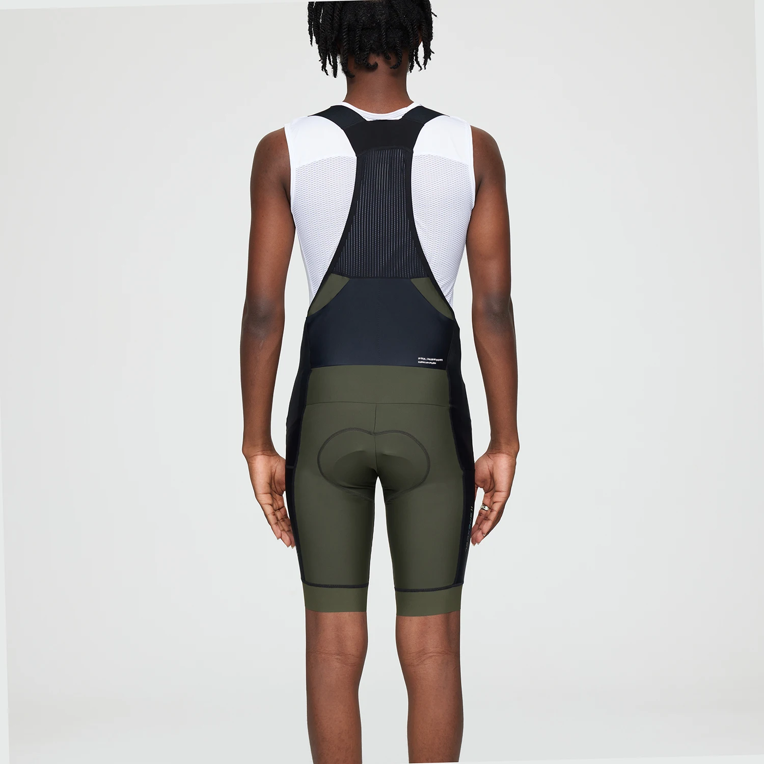 SPEXCEL 22 New Cargo BIB SHORTS  For Long Travel Ride Road MTB Cycling Shorts With Italy High Density Pad Green black 4