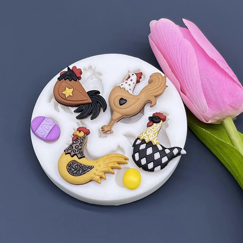 Küken Ostern Silikon form Sugar craft Schokolade Cupcake Backform Fondant Kuchen Dekorations werkzeuge – Detail 9