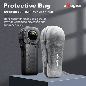 aMagisn Protective Bag Pouch Mini Storage Camera Body Case Portable For Insta360 ONE RS 1-INCH 360 Non-original Accessory