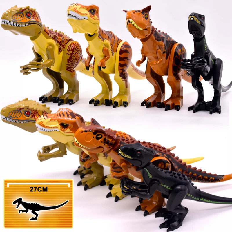 Brutal raptor construção jurássico blocos mundo mini figuras de