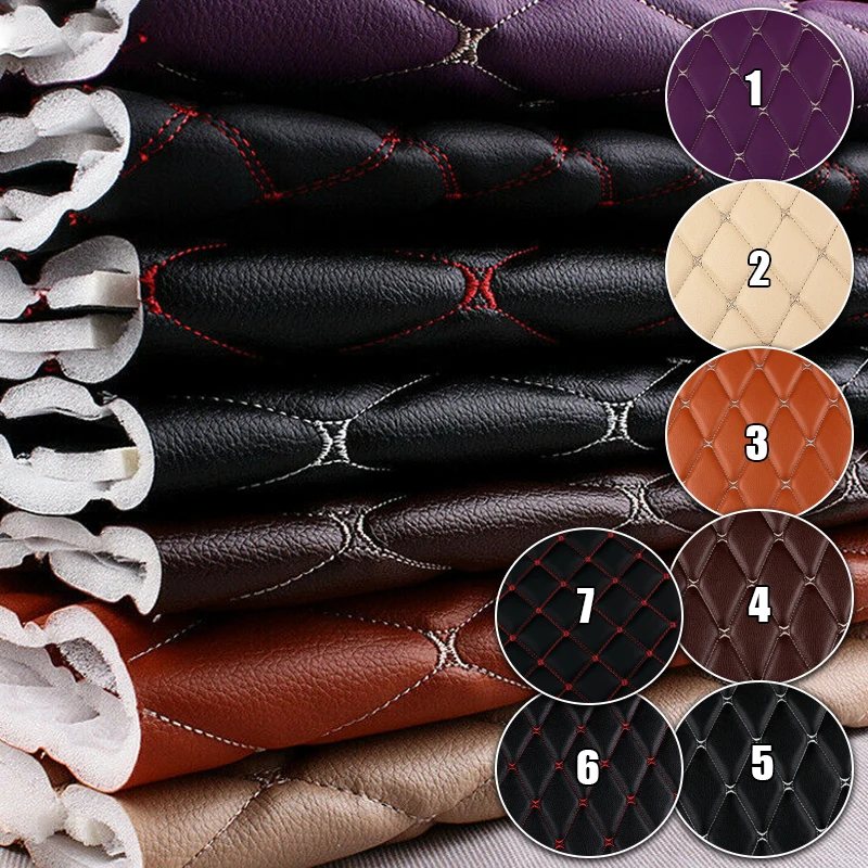 100*158cm Thick Artificial PU Leather Fabric for Upholstery Furniture Car Floor Wall Decor