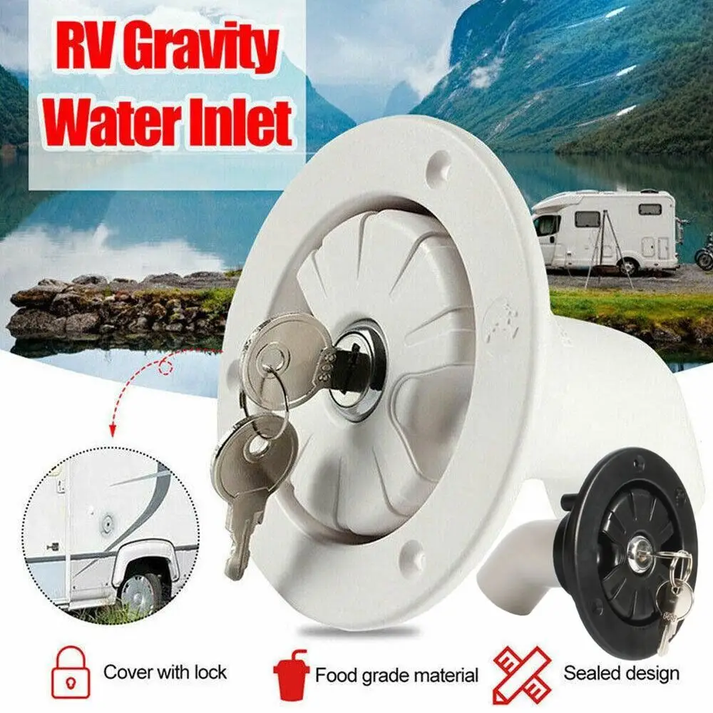 Fresh Water Filling Locking Inlet Hatch Filler Cap For Caravan Motorhome Camper rv water inlet rv water tank system