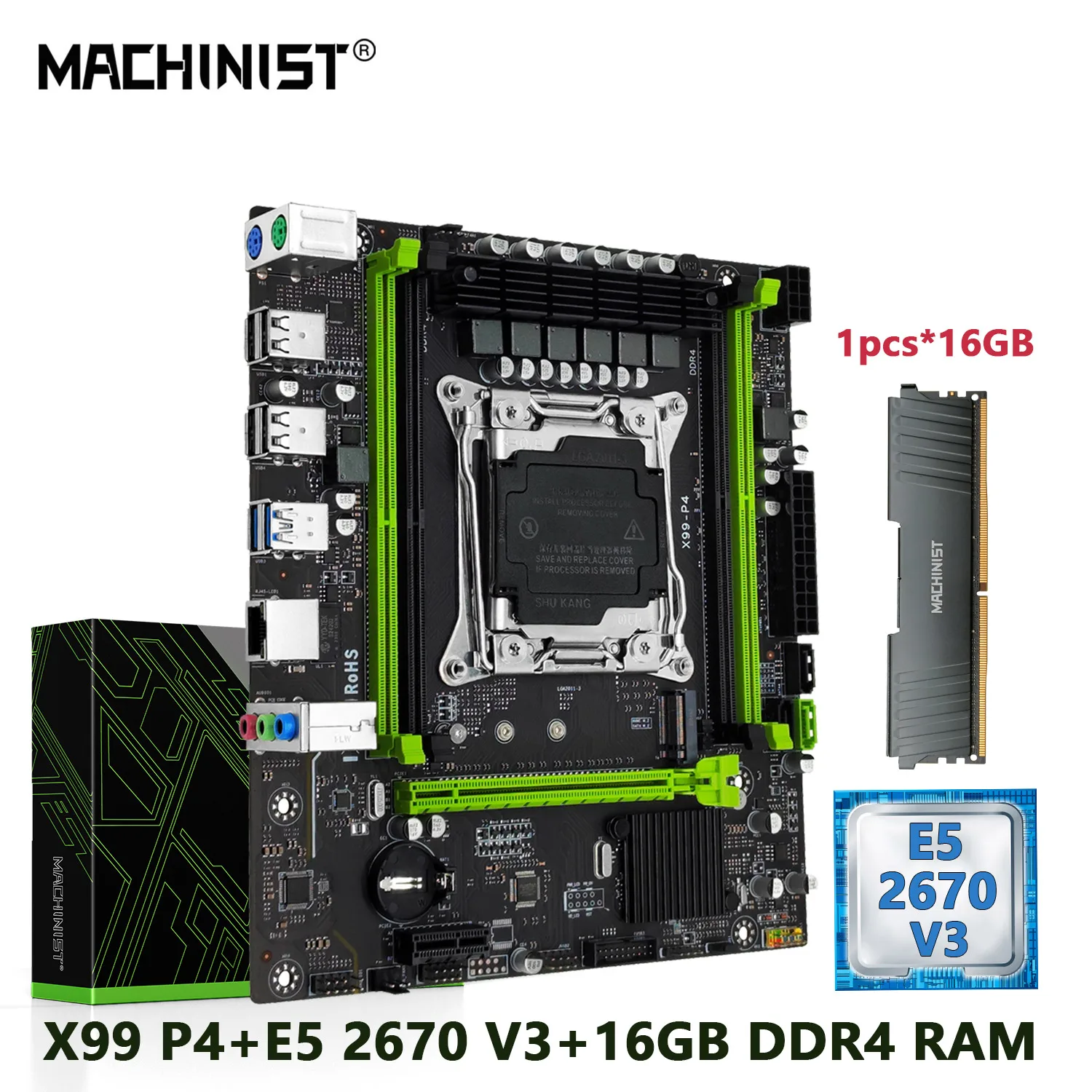 MACHINIST-X99-P4-Motherboard-Combo-Xeon-E5-2670-V3-kit-CPU-LGA-2011-3 ...