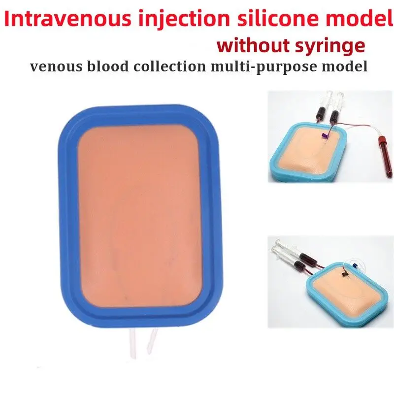 Skin venipuncture injection training surgical training kit silicone pad model Venous Blood Drawing Practice Model