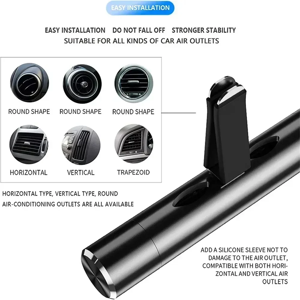 Automotive Freshing Agent Diffuser Diffuser Ventilation Clamps With 5 Replenishment Bars For Automotive Decoration Accessories