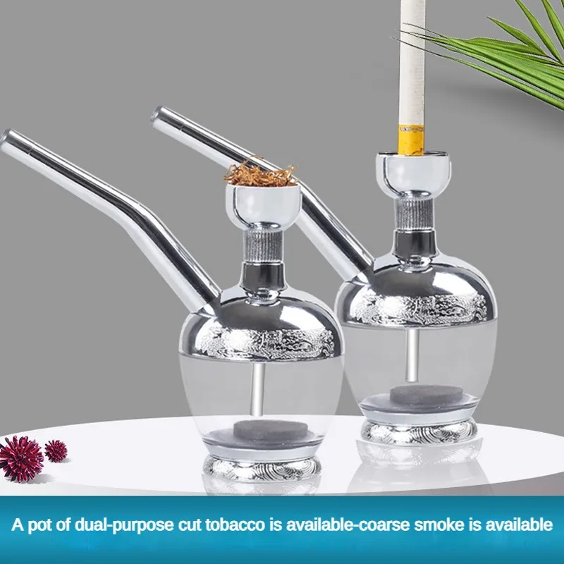 

High quality Tobacco and Cigarette dual-purpose hookah pipes Reducing Tar Recyclable Cigarette filter Cleanable Smoking Gadgets