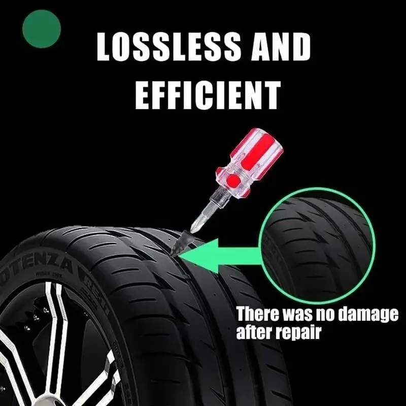 Vacuum Car Tyre Repair Rubber Nail Set Tire Screws Tubeless Repair Tools Kit for Motorcycle Truck - Image 5