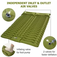 Outdoor 2 Persons Travel Bed Air Mat Double Sleeping Pad for Camping Self-Inflating Mat Sleeping Mattress with Pillow for Hiking 6