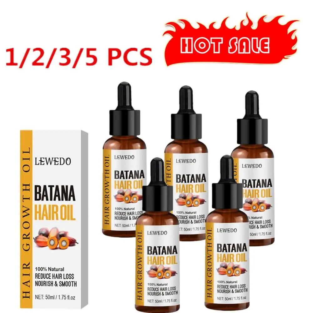 1-5XBatana Oil For Hair 50ml Batana Hair Oil Hair Strengthen Essence Moisturizing Conditioner Hair Shine Oil Repair Damaged Hair