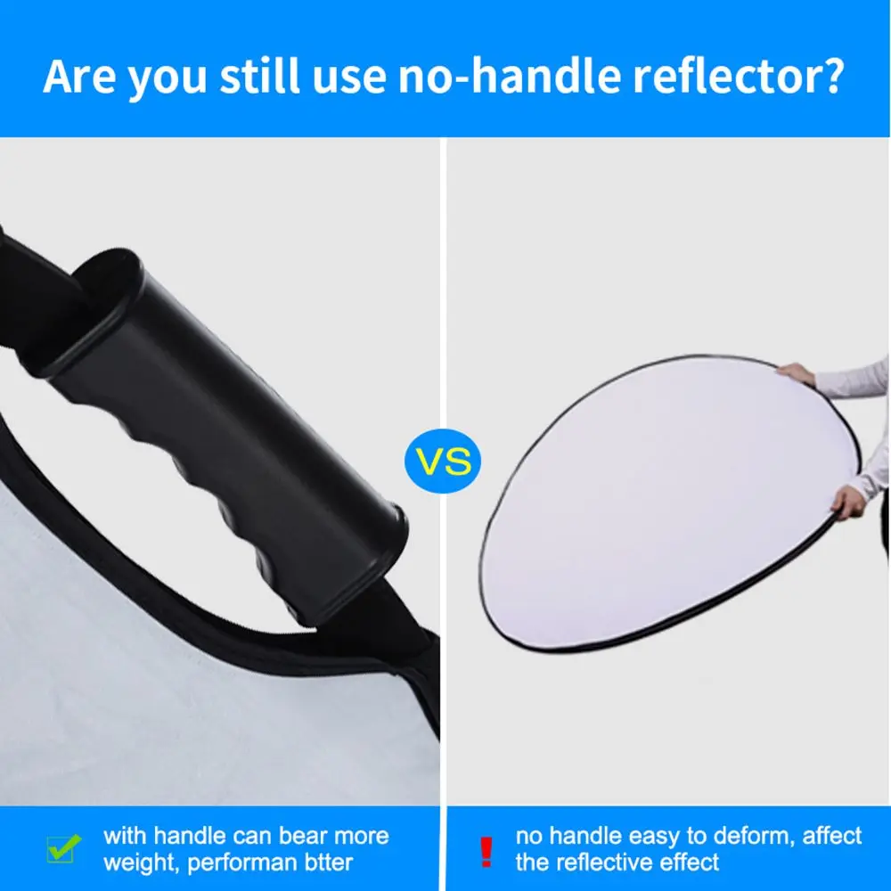 Multi-Disc 5 in 1 Oval Collapsible Reflector Photography Light Diffuser 100x150cm photography reflector