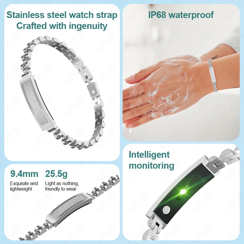 Bracelet Men Women Waterproof Fitness Activity Tracker Heart Rate Sleep Monitor Pedometer Smart Watch For Android IOS_voghion.com