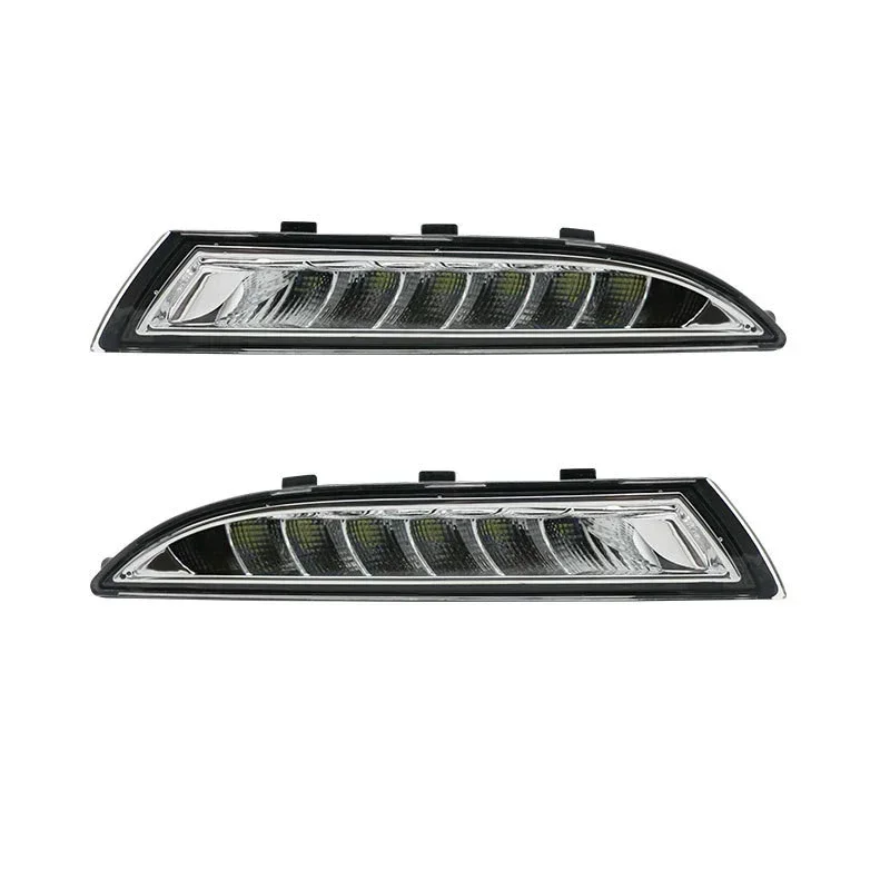 Per VW Scirocco 2008-2013 Auto Anteriore LED indicatore laterale Lampada Ambra Indicatori di direzione e Luci di marcia diurna DRL bianche - Image 6
