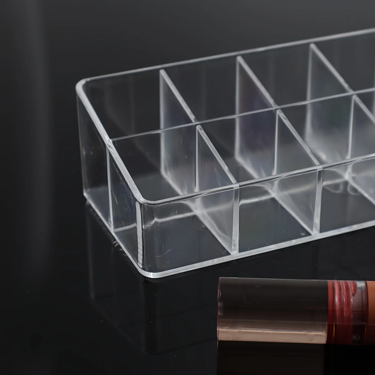 2/3pcs Clear 12 Grid Lipstick Stand Case Makeup Organizer Storage Box Lipstick Display Holder Cosmetic Jewelry Organizer Box 3