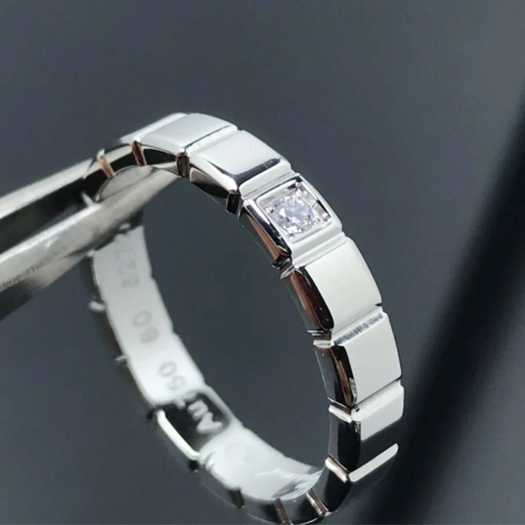 

2024 The new high version of luxury S925 ring ice design senior fashion male and female couples gift