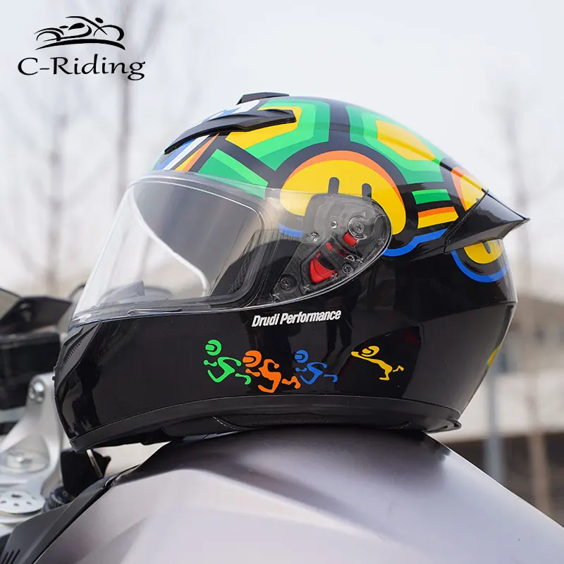 

Мотоциклетный шлем, каска на все лицо, с сертификатом DOT