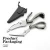 Kitchen Stainless Steel Scissors Sharp Blades with Plastic Handles Detachable Multifunctional Heavy Duty Outdoor Fish Bone Sciss 5