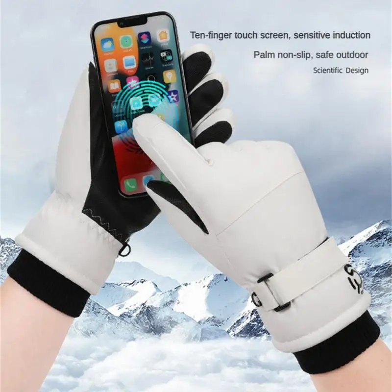 Skiing Gloves Winter Touchscreen Warm Men Women Bicycle Gym Driving Motorcycle Waterproof Thermal Non-Slip Cycling Gloves 방한장갑