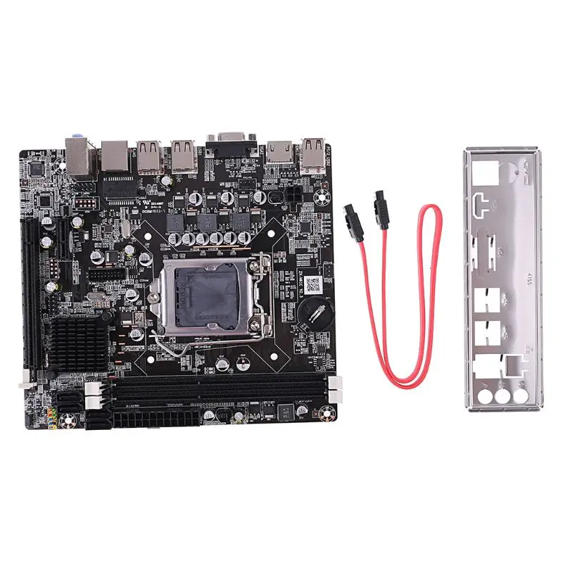 

Computer Motherboard H61 Desktop Cpu Supports LGA1155 DDR3 V1/V2 Brand New