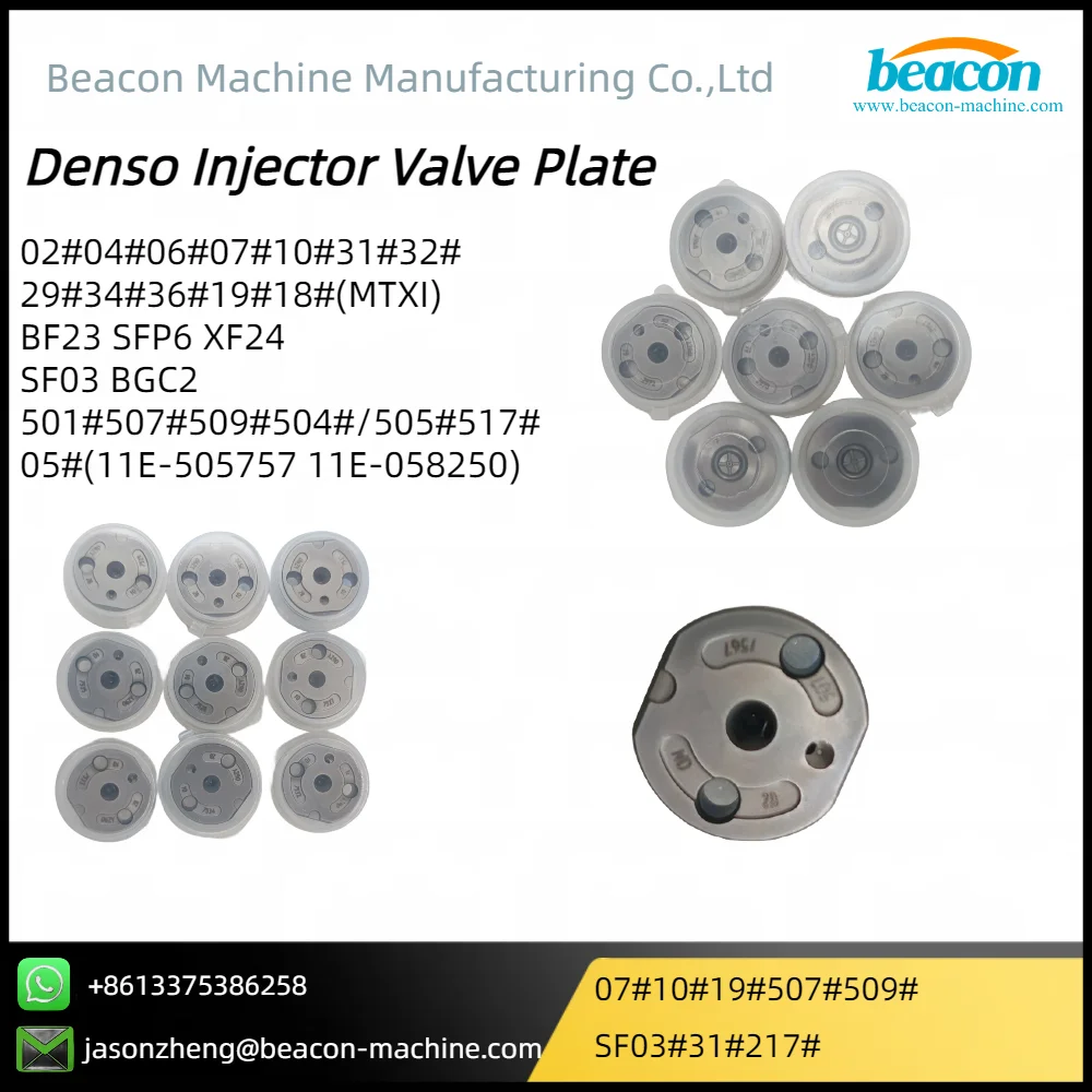 

07# Control Valve Plate 10# Orifice Valve Plate 19# for Denso Common Rail Injector 23670-30080 095000-6360 095000-6300