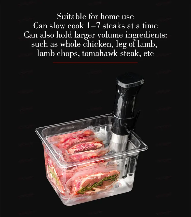 Description Picture 6 of item11L/ 25L Container For Sous Vide Cooker Machine Food Grade PC Material Heat Insulation Stainless Steel Sous Vide Rack