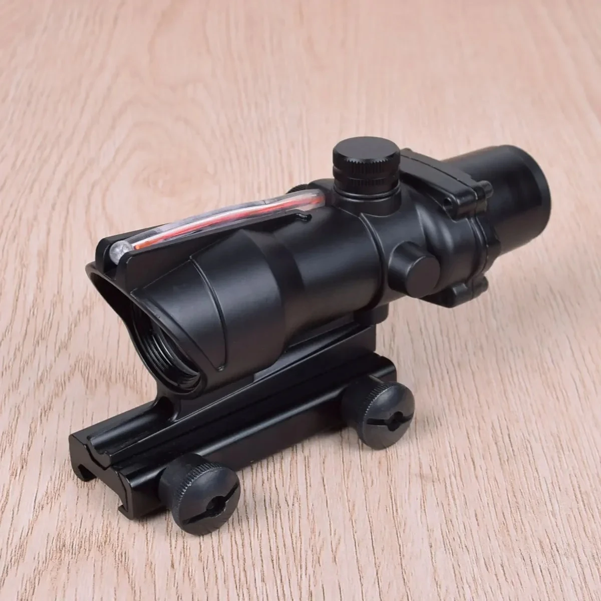 Hunting Riflescope Chevron Cross 4X32 Fiber Optical Scope Red Green Illuminated Tactical Optical Sight Airsoft AR15 HK416 tactical magnifier scope rifle scope