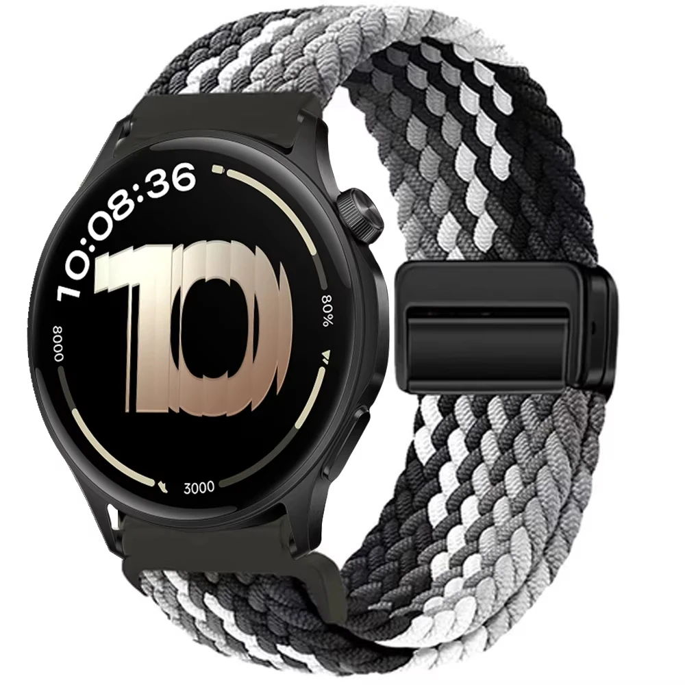 Magnetic Braided Elastic Smartwatch Bracelet Strap
