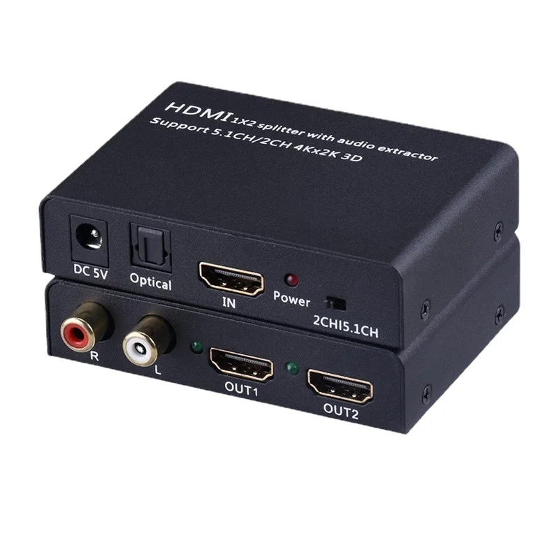 

HDMI Splitter 1x2 - 4K Audio Extractor - HD Audio Adapter