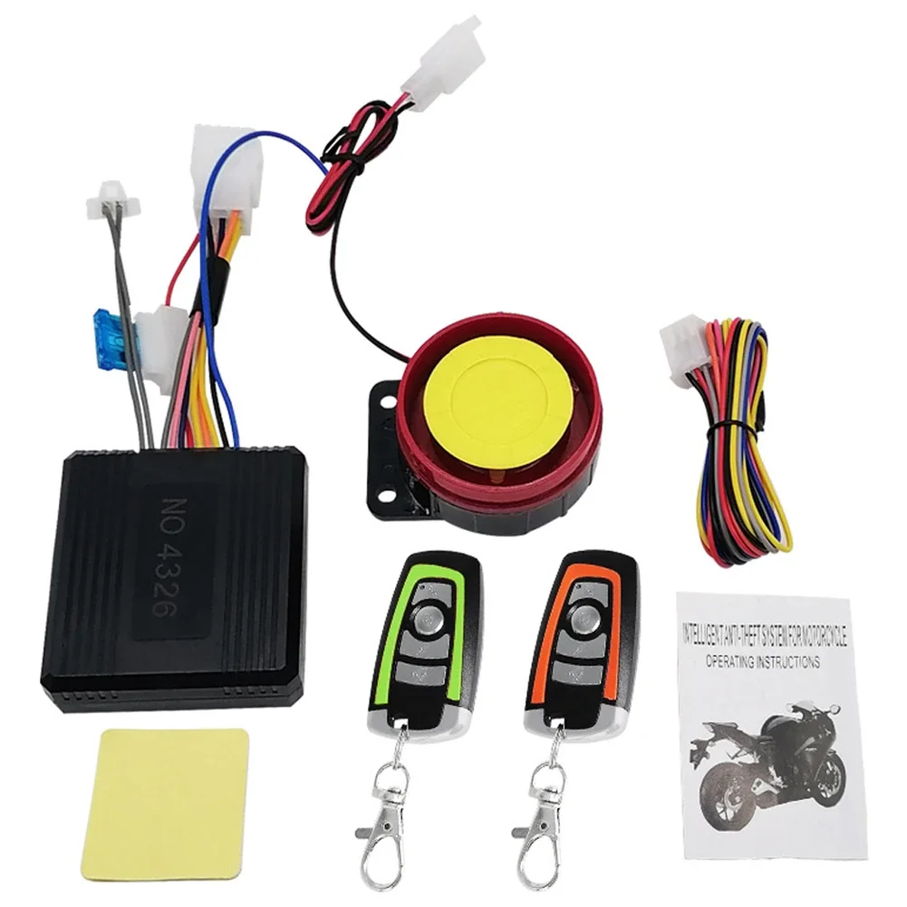 Motorcycle Alarm 12V Motorcycle Alarm Without Installation 1 Way Anti-theft Alarm For Motorcycle Burglar Alarms Motorbike Security System