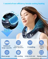 Nouveau ventilateur de cou à réfrigération semi-conductrice 2026, version améliorée, avec affichage numérique intelligent, double fonction chaud et froid, sans pales 3